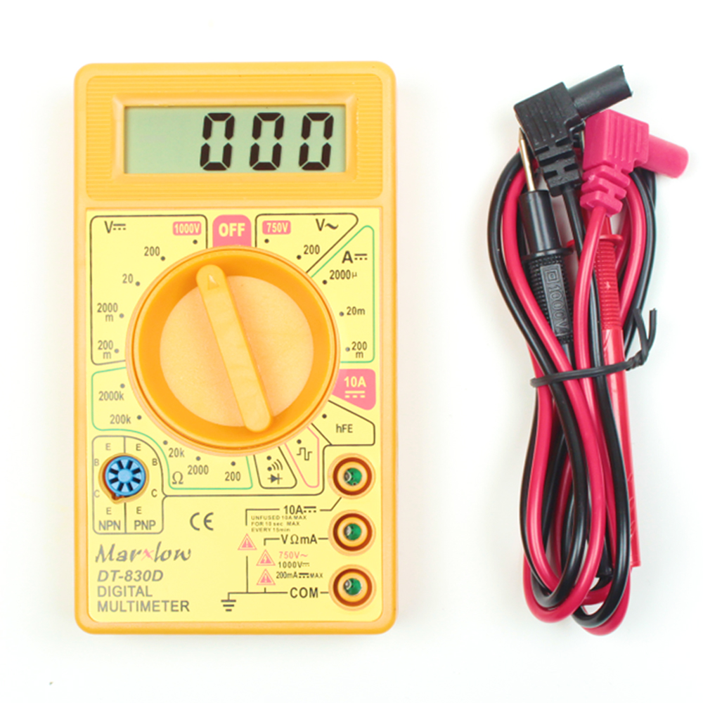 Dijital Ölçü Aleti Isı Ölçerli Buzzerli Etc Dt-830D  