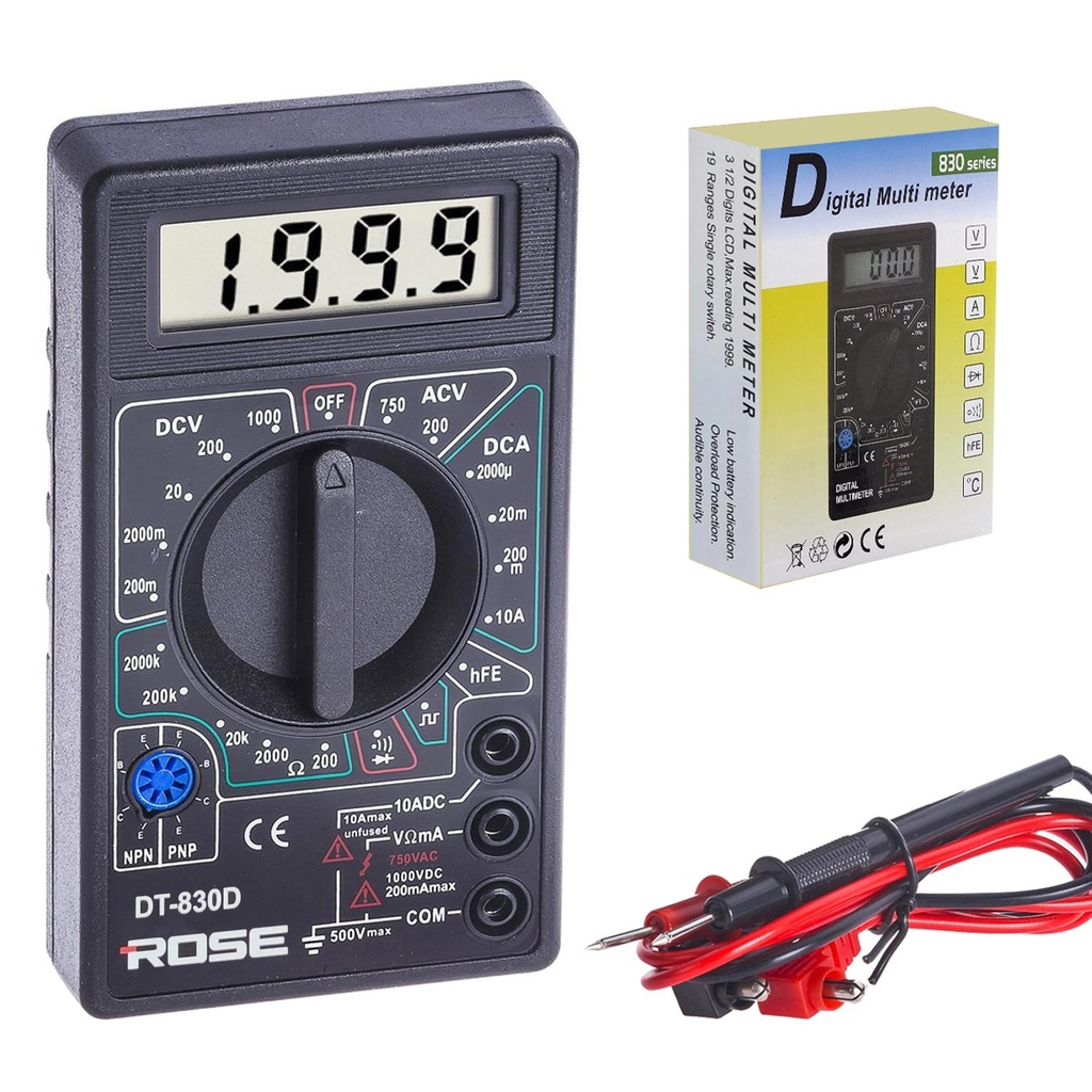 Dijital Ölçü Aleti Buzzerli Etc Dt-830C  R11
