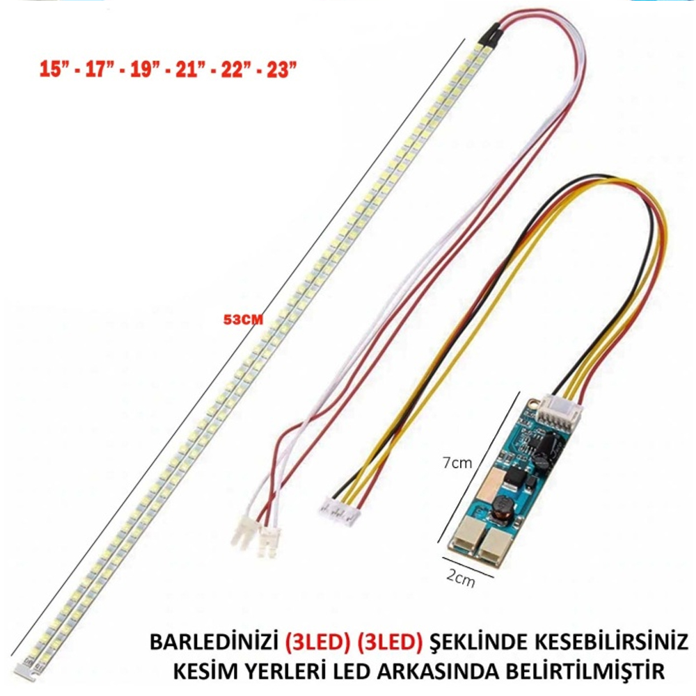 Monitör Led Universal 15'' 17'' 19'' 21'' 23'' ETC