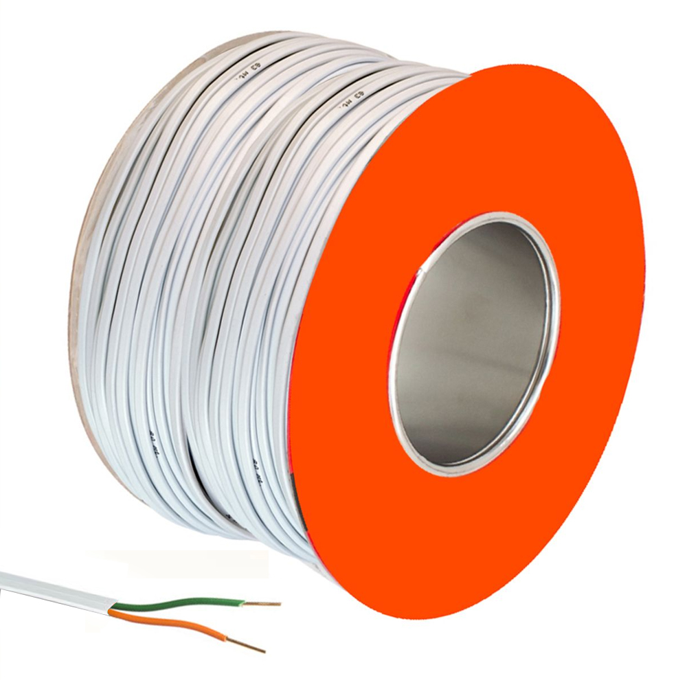 Telefon Hat Kablosu 0.51 Tek Telli 2 Damar Beyaz 400mt Poke PK-1472