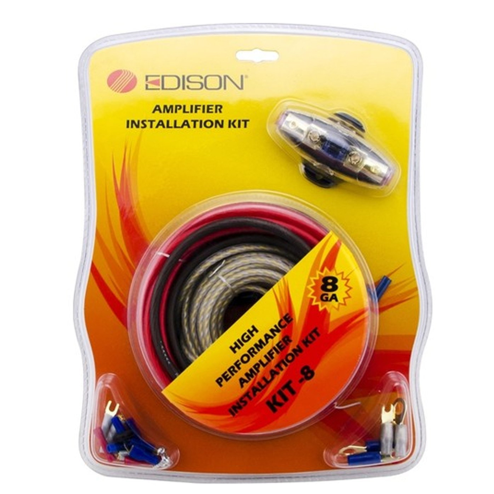 Oto Anfi Kablo Seti 8GA 1500w Edison KIT-8  R11