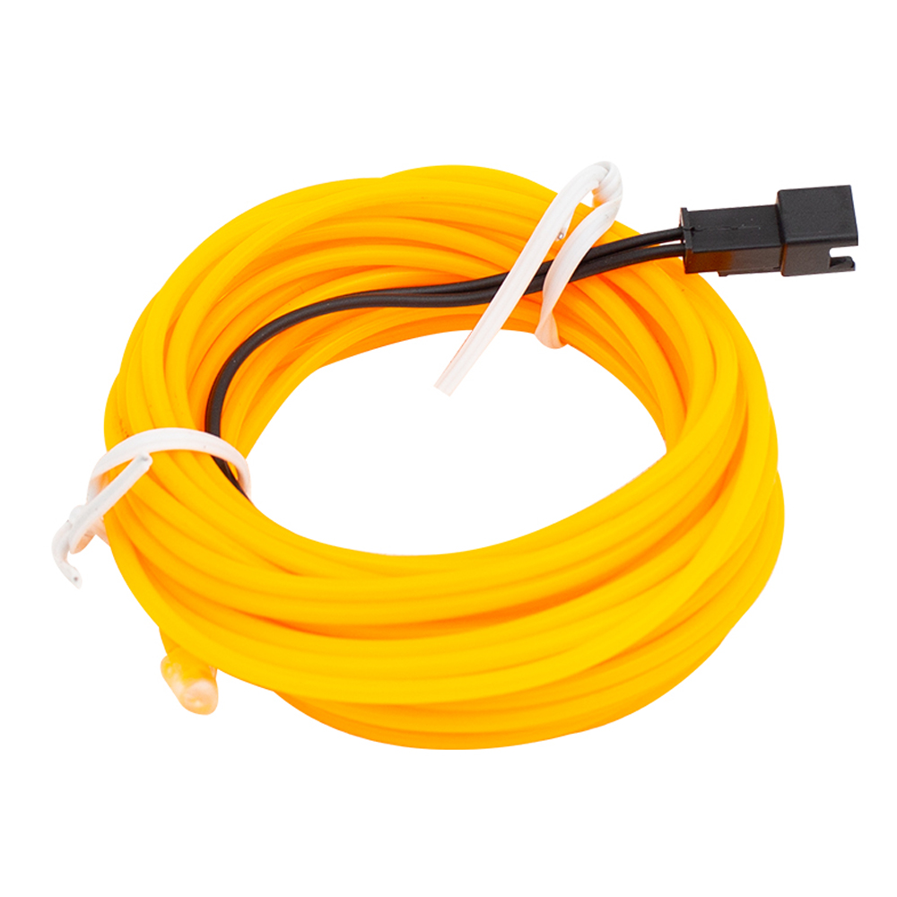 İp Led Neon Araç İçi Aydınlatma USB Adaptörlü Sarı 5mt Dış Mekan PM-6081 