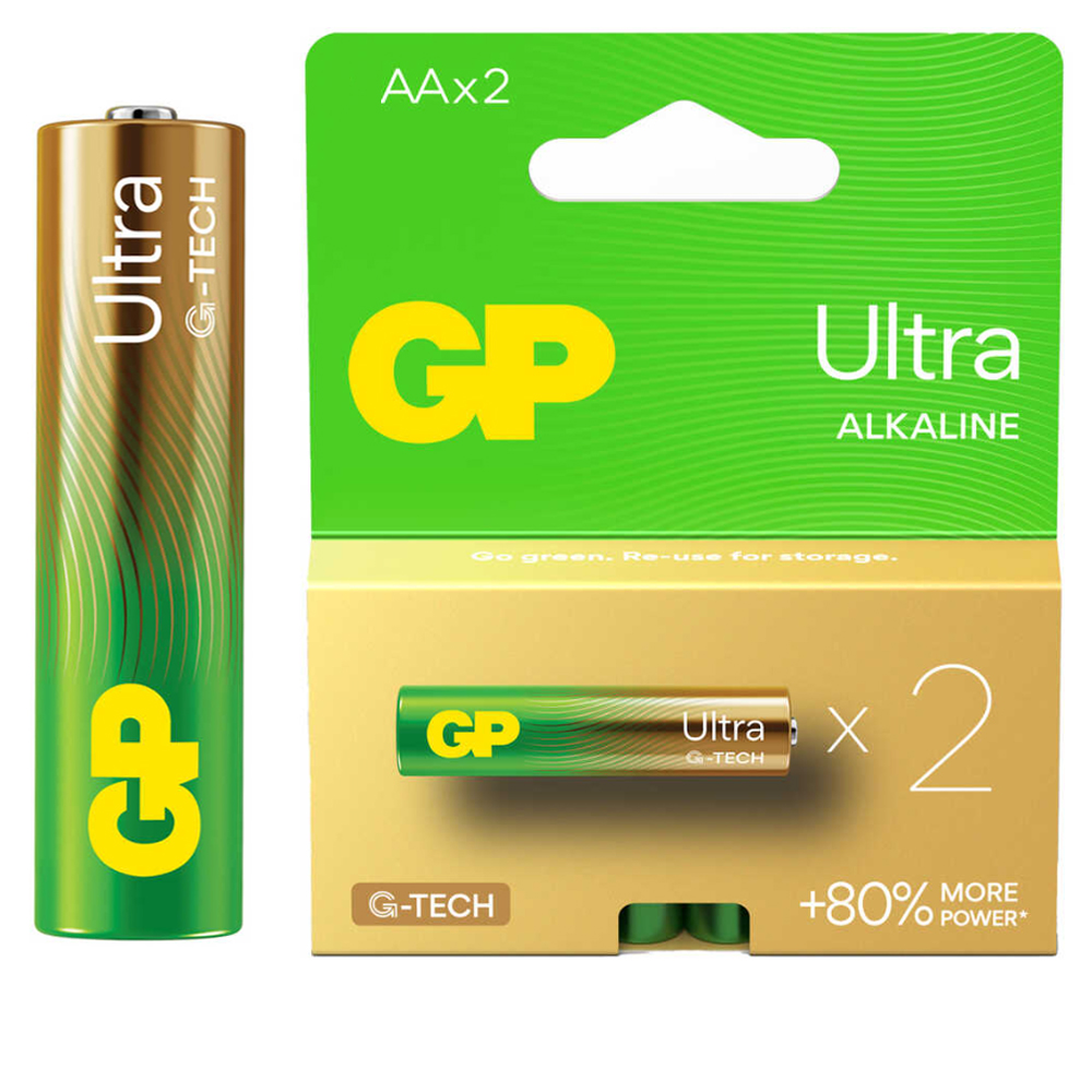 Ultra Alkalin Kalem Pil AA 2 Adet G-TECH GP15AU