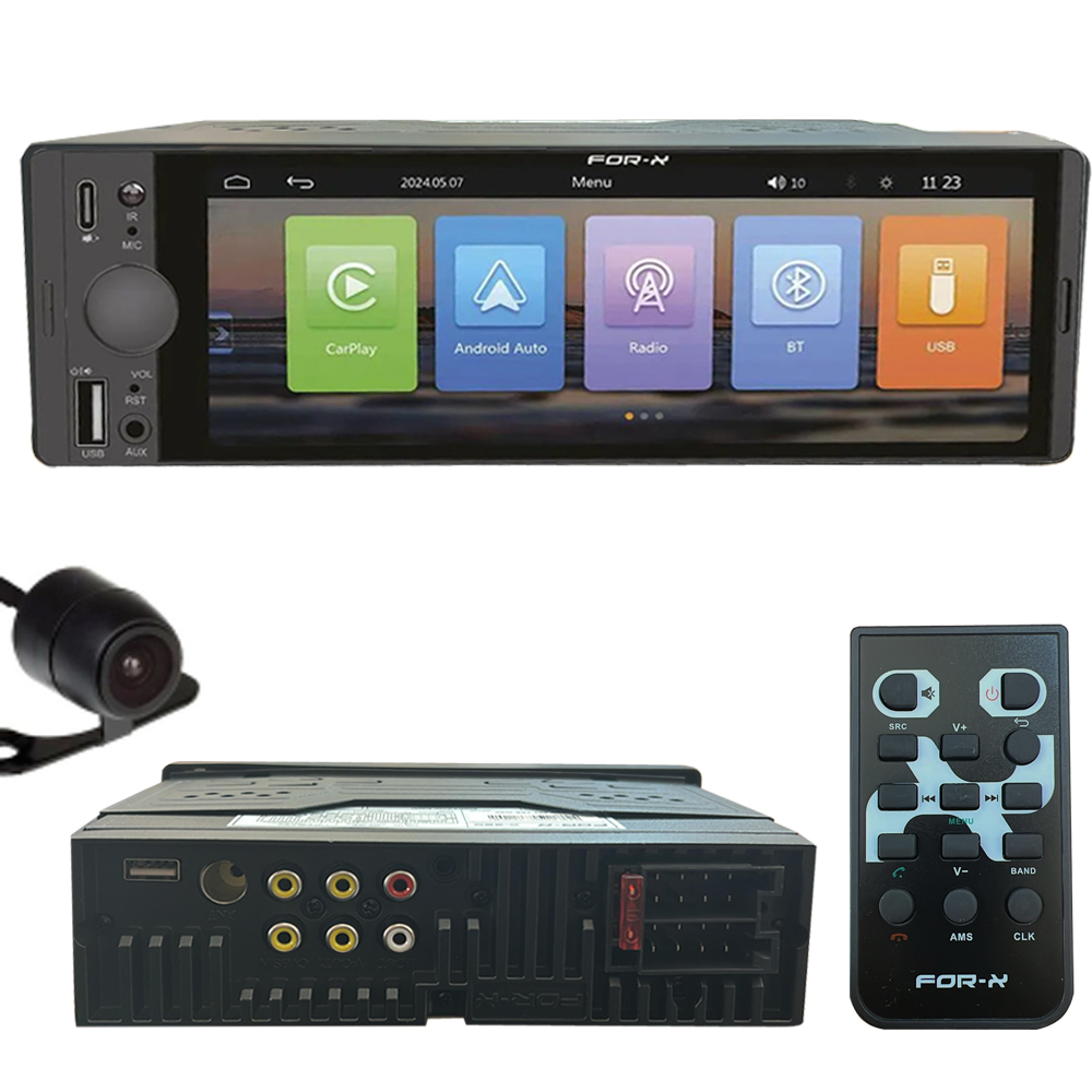6.3'' Tek Din Teyp 4x60w Carplay Bt Usb Fm For-x X-320 