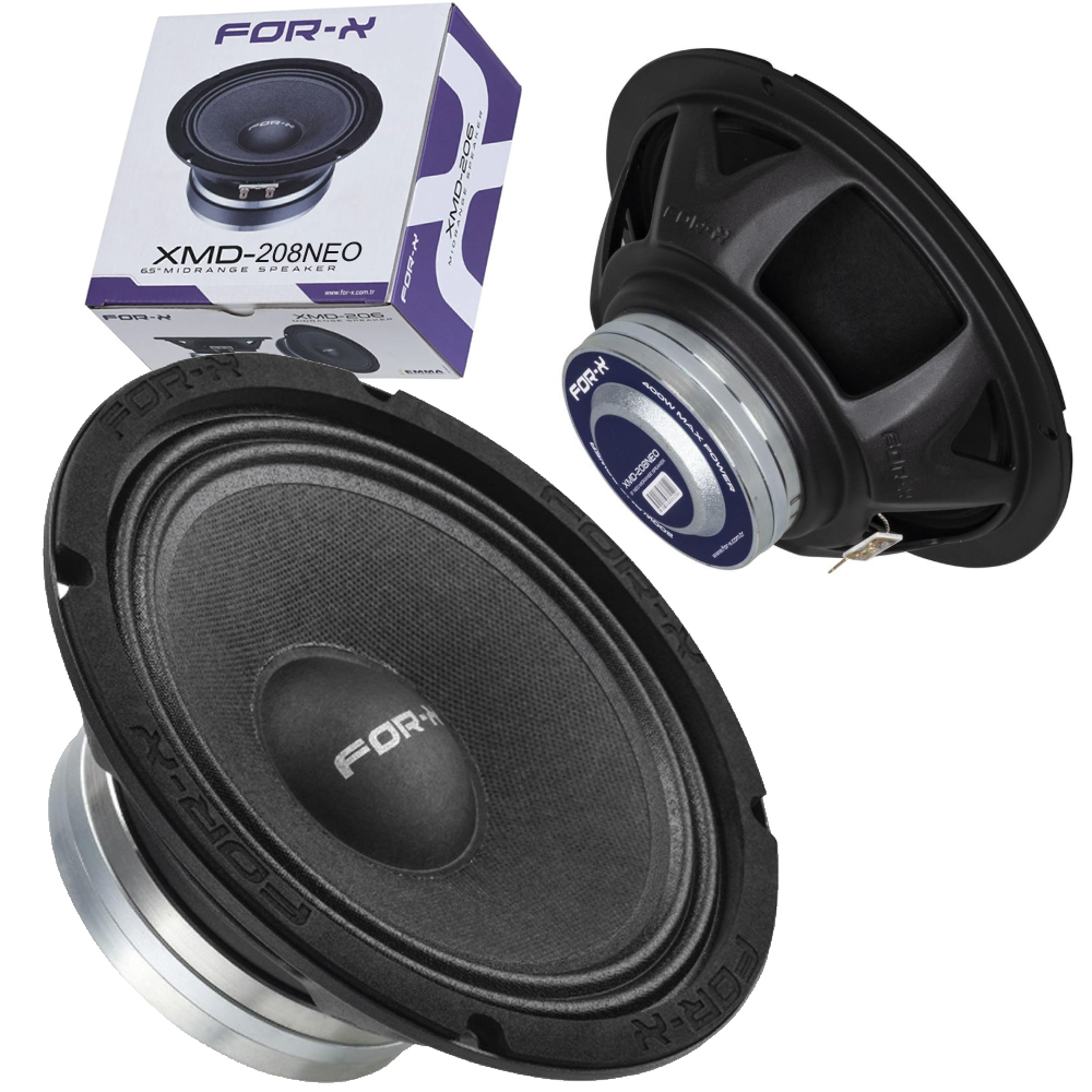 Oto Midrange 20cm 400w RMS 200w 2 Adet For-x XMD-208NEO R3