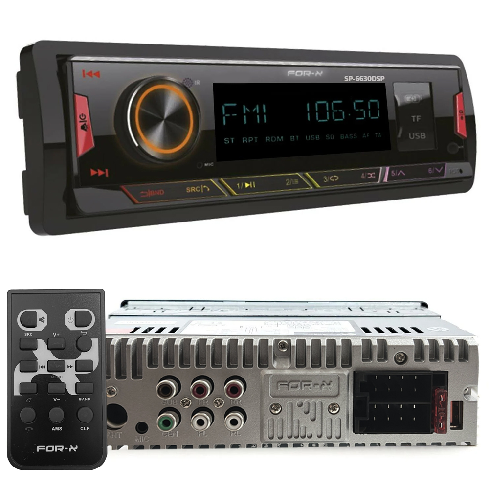 Oto Teyp DSP 4x60w 3 anfi Çıkışlı Usb/Bt For-x X-510DSP 