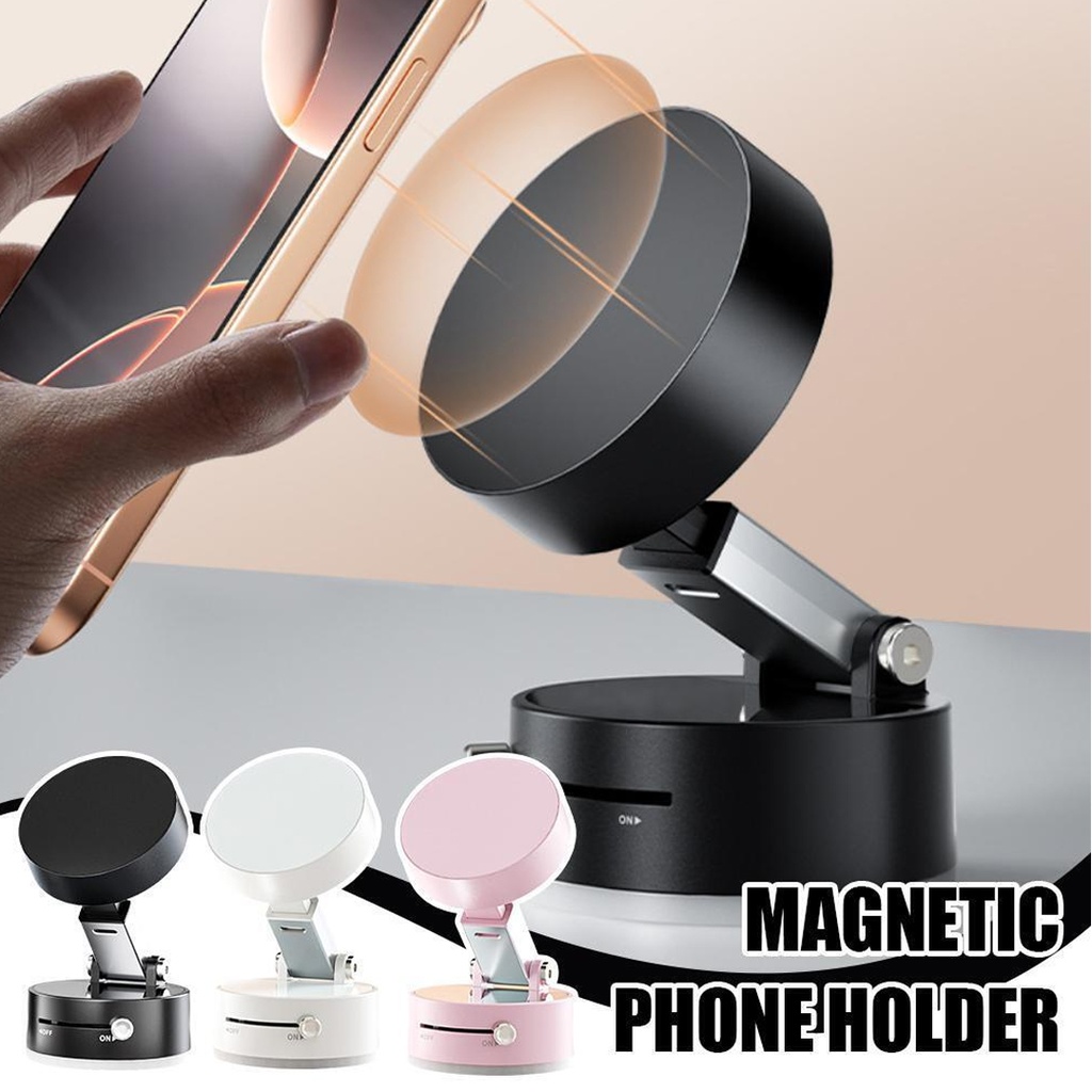 Telefon Tutacağı Vakumlu Mıknatıslı Ayarlı 1.Kalite Siyah PH-001   R31