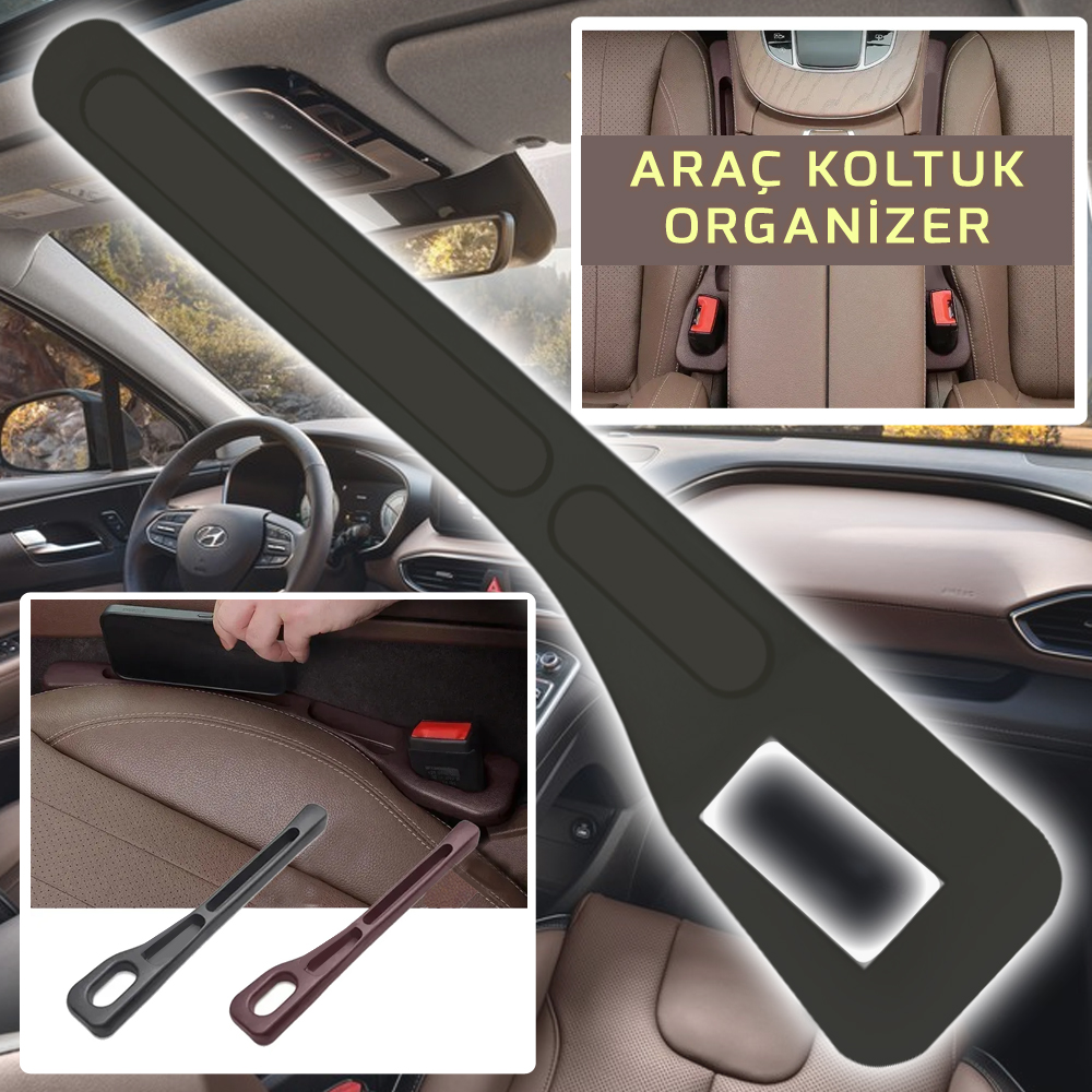 Araç Koltuk Kenarı Düzenleyici Esnek Organizer Universal Pk-4142