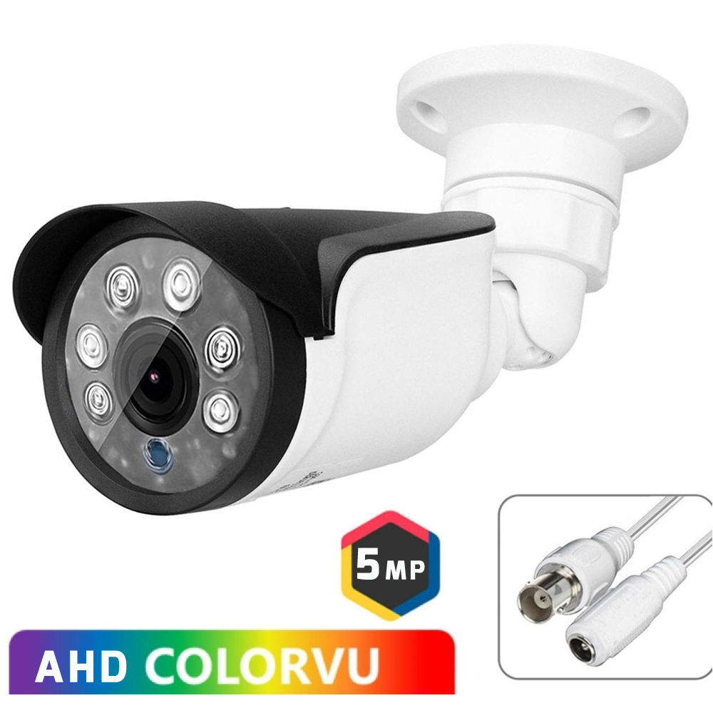 5mp Gece Renkli Ahd Bullet Kamera Colorvu 3.6mm Poke Pk-4044 