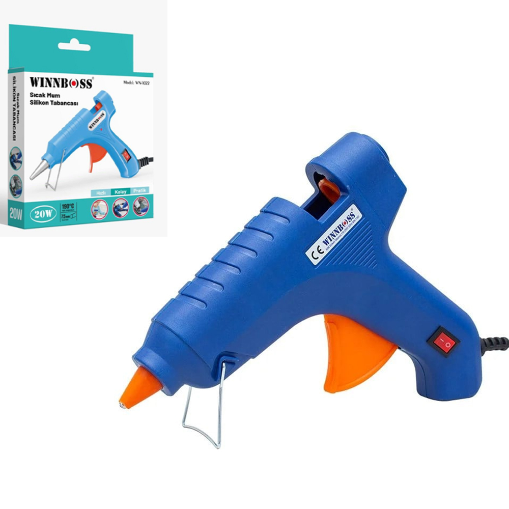 Sıcak Silikon Tabanca İnce 7mm 20w Winnboss WN-1022