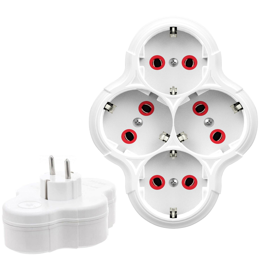 Dörtlü Golyat Priz Topraklı Fetih 101-04