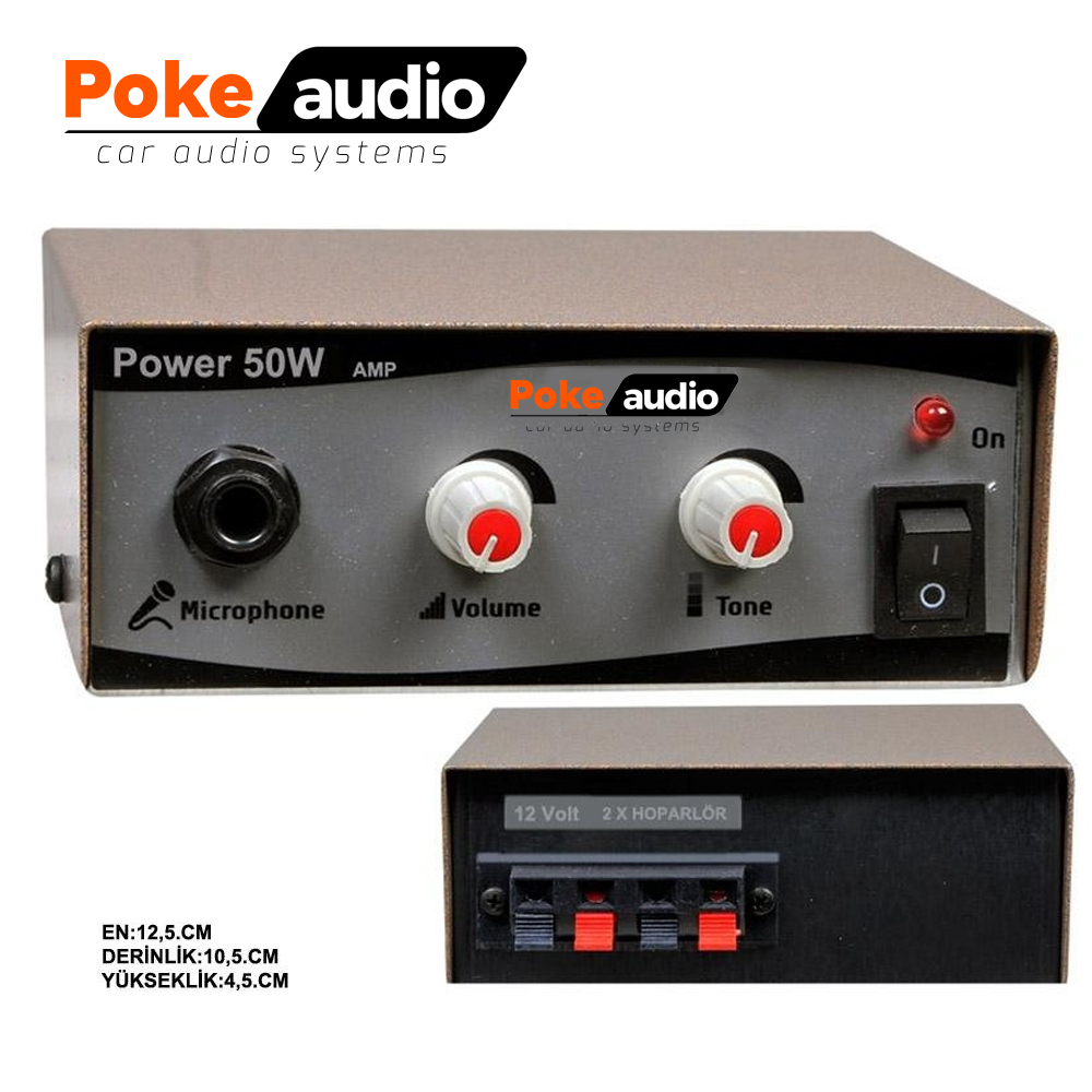 Pazarcı Anfi 50w Metal Kasa Yerli Poke PK-4189 R31