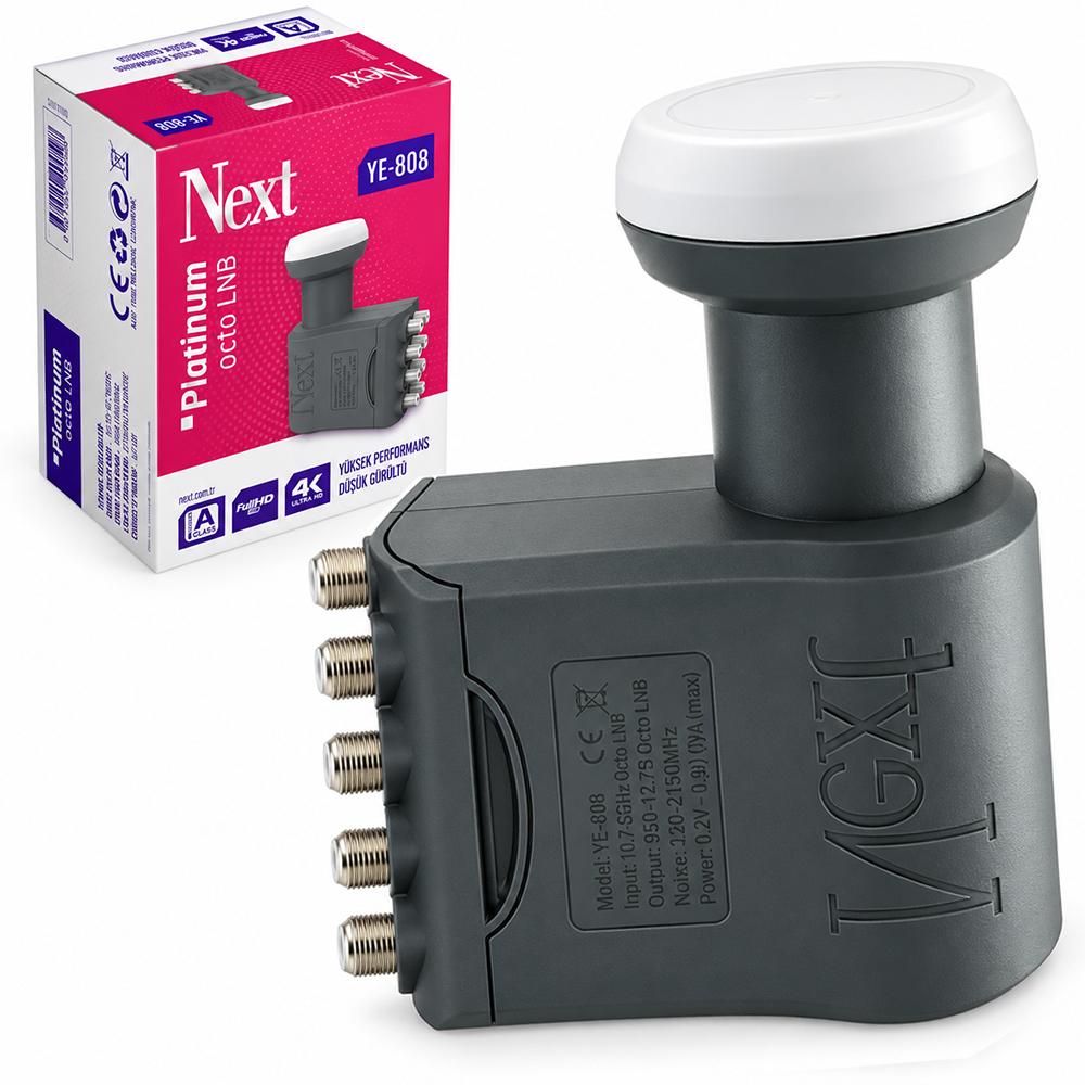 Sekizli Lnb Octo Platinium 0.1Db 3D 4K Next YE-808  