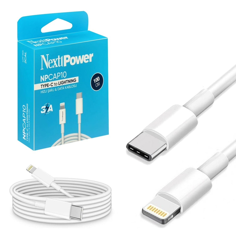 Telefon Şarj Kablosu 100cm Tpye-C to Ios Next NPCAP-10  