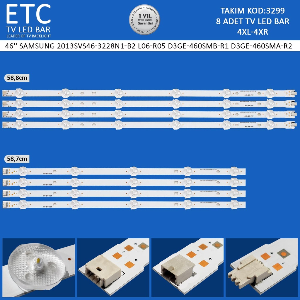 46'' SAMSUNG 2013SVS46-3228N1-B2 L06-R05 D3GE-460SMB-R1 D3GE-460SMA-R2