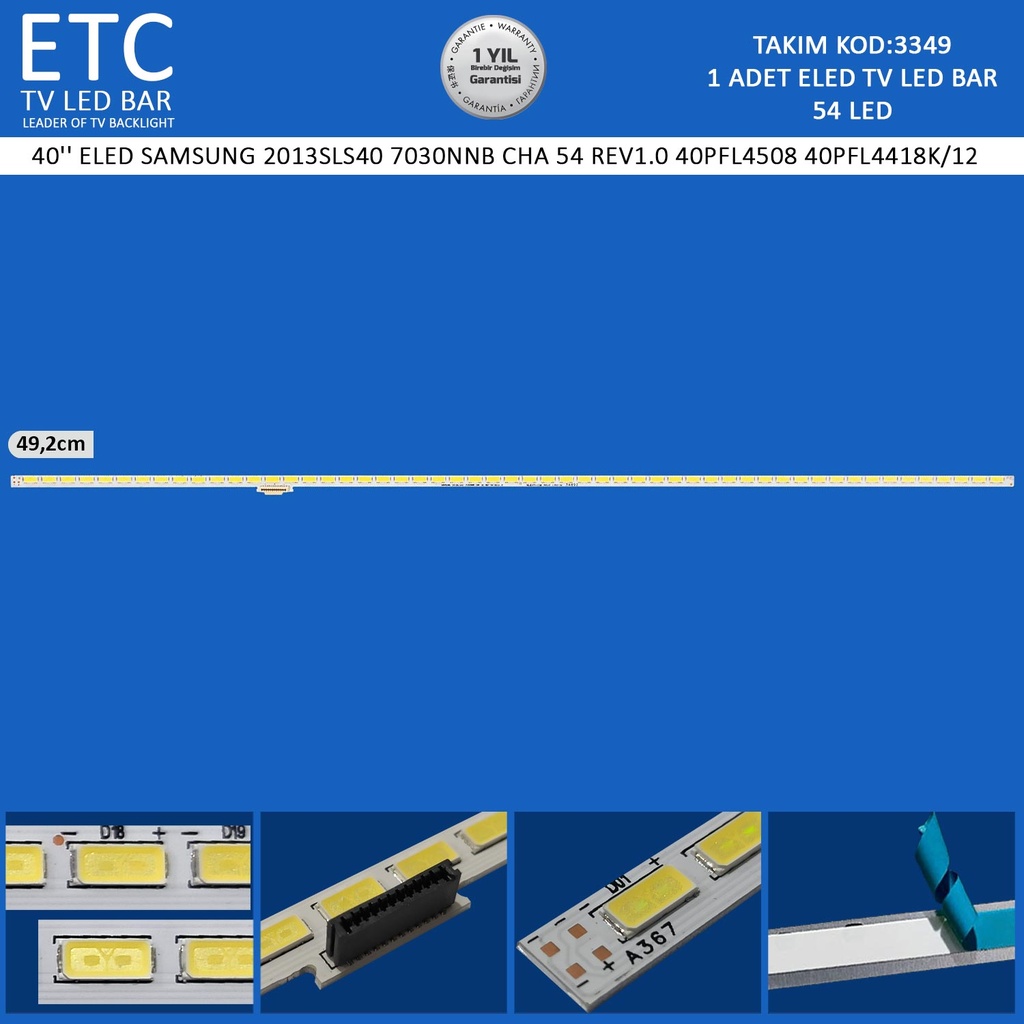 40" ELED SAMSUNG 2013SLS40 7030NNB CHA 54 REV1.0 40PFL4508 40PFL4418K/12
