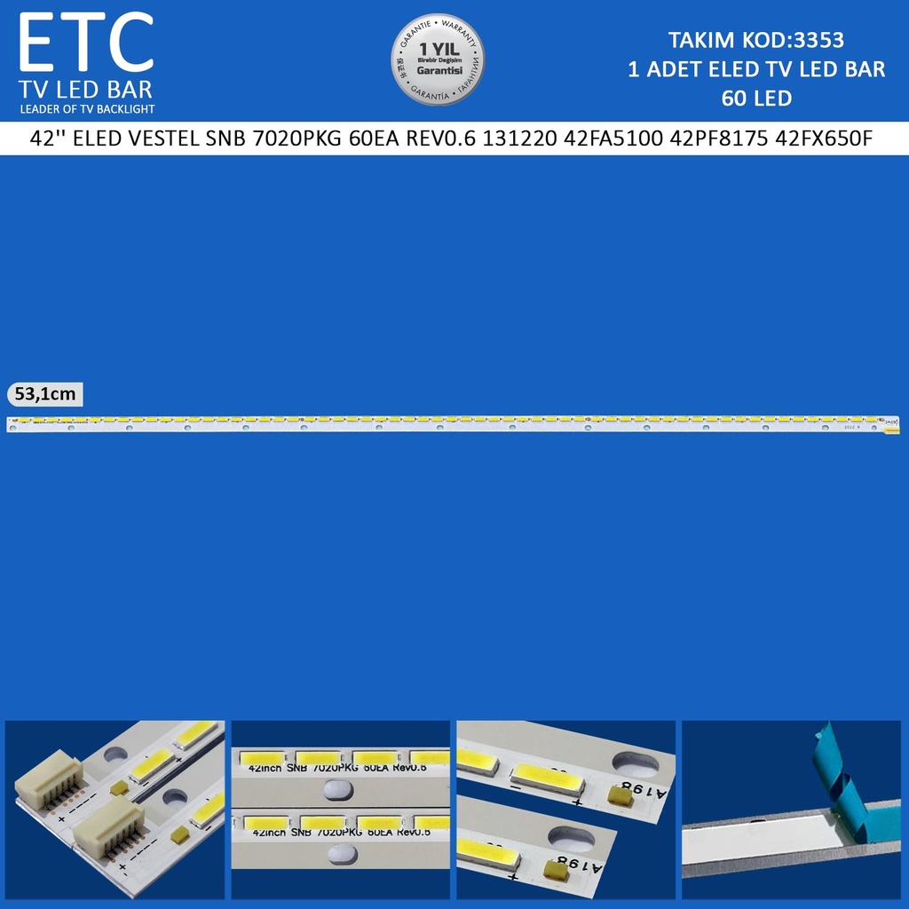 42" ELED VESTEL SNB 7020PKG 60EA REV0.6 131220 42FA5100 42PF8175 42FX650F