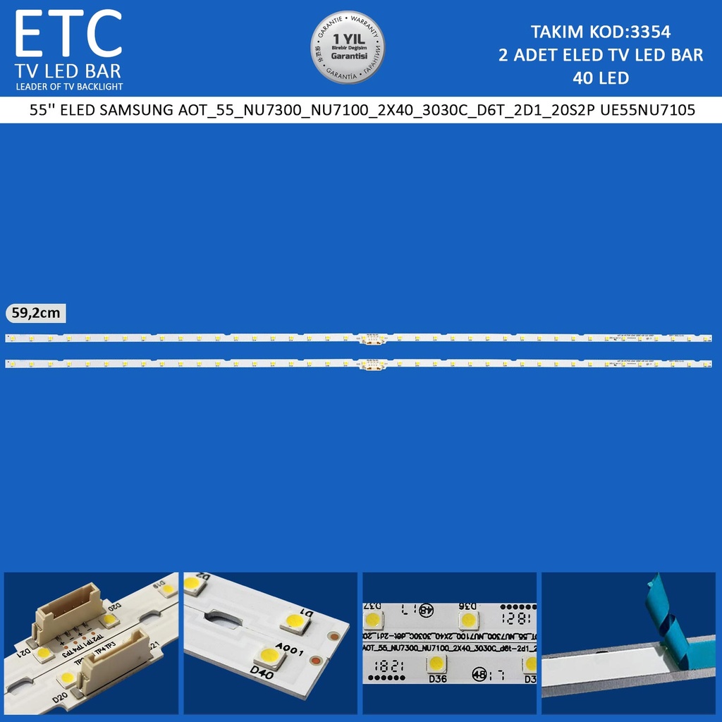 55" ELED SAMSUNG AOT_55_NU7300_NU7100_2X40_3030C_D6T_2D1_20S2P UE55NU7105