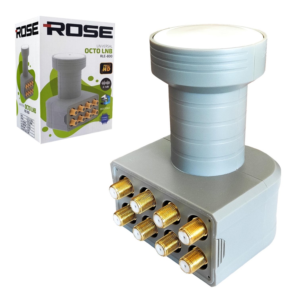 Sekizli Lnb Octo 0.1DB 4K ROSE RLE-800  R37