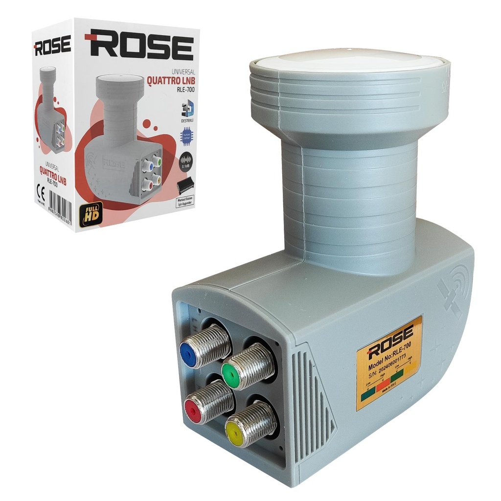 Santral Lnb Dörtlü Quattro 0.1DB 4K Rose RLE-700 