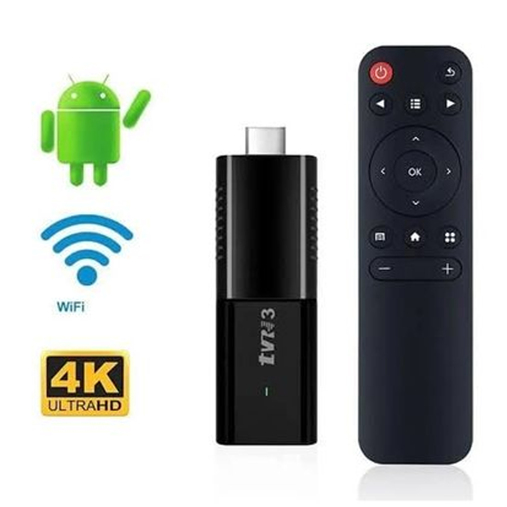 Android Stick Dongle 4K 2-16 5G BT5.0 Google Netflix Youtube TVR3  