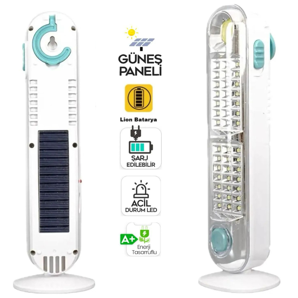 Solar Şarjlı Işıldak 33 Led Volemi V-005