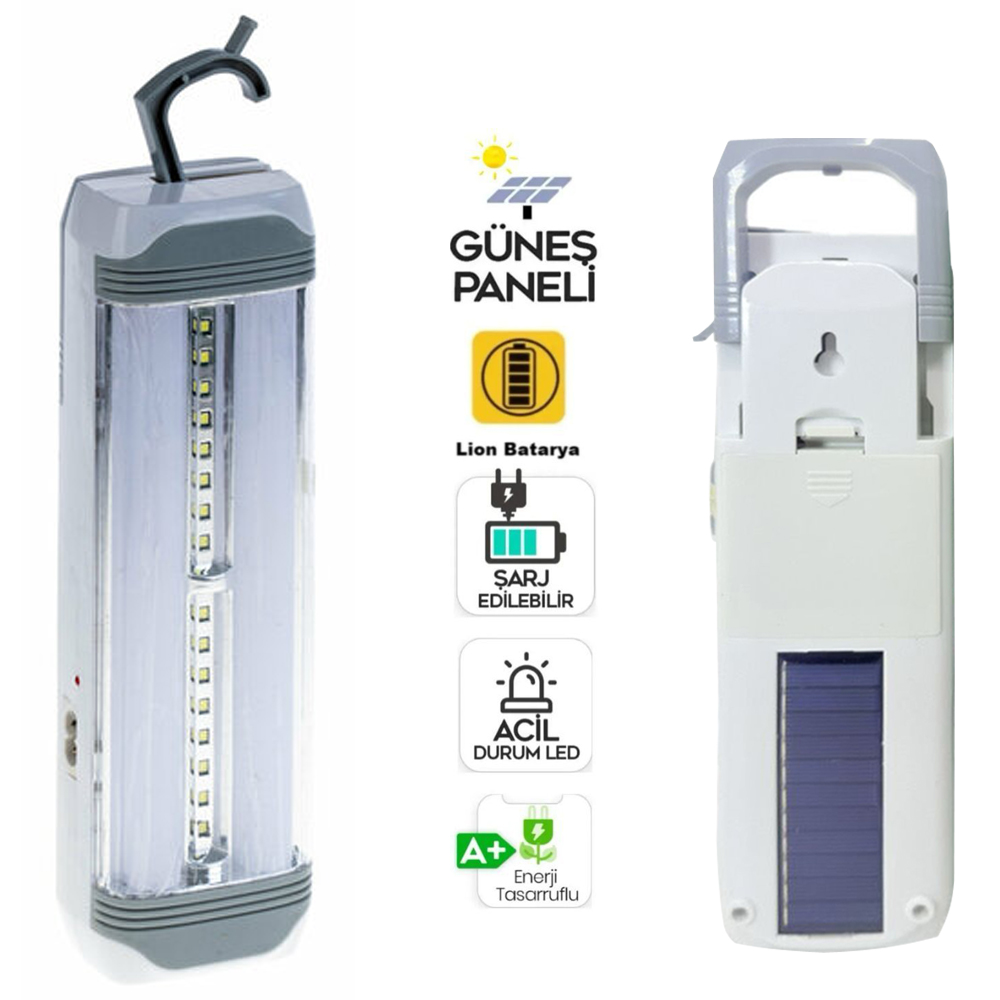 Solar Şarjlı Işıldak 57 Led Volemi V-004
