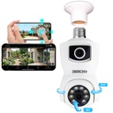 Wifi PTZ Akıllı Ampul 2 Kamera Gece Renkli Sesli Rose AHD-30125
