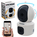 Wifi PTZ Akıllı 2 Kamera Gece Renkli Sesli 1080p Rose AHD-30150