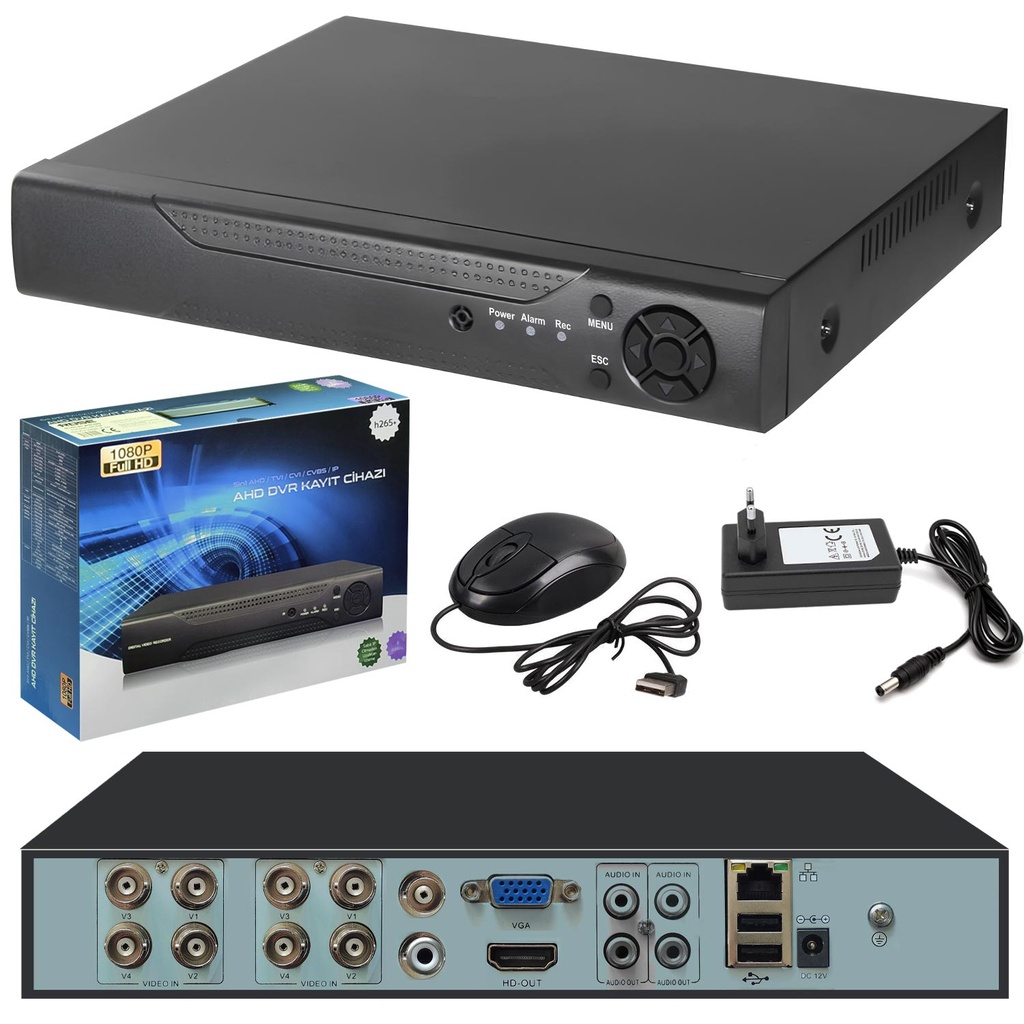 Ahd Dvr Kayıt Cihazı 8 Kanal Xmeye Rose AHD-08N 