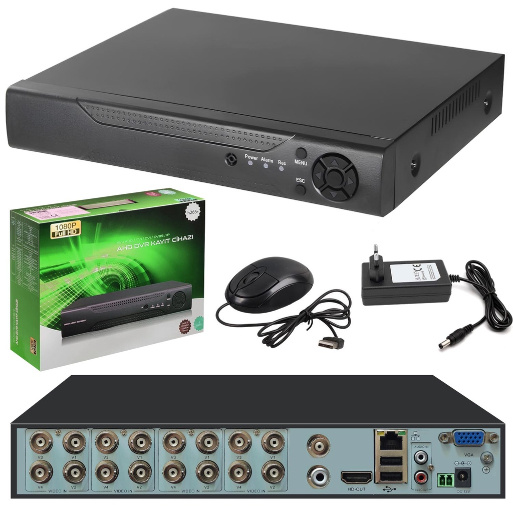 Ahd Dvr Kayıt Cihazı 16 Kanal Xmeye Rose AHD-016N  R23