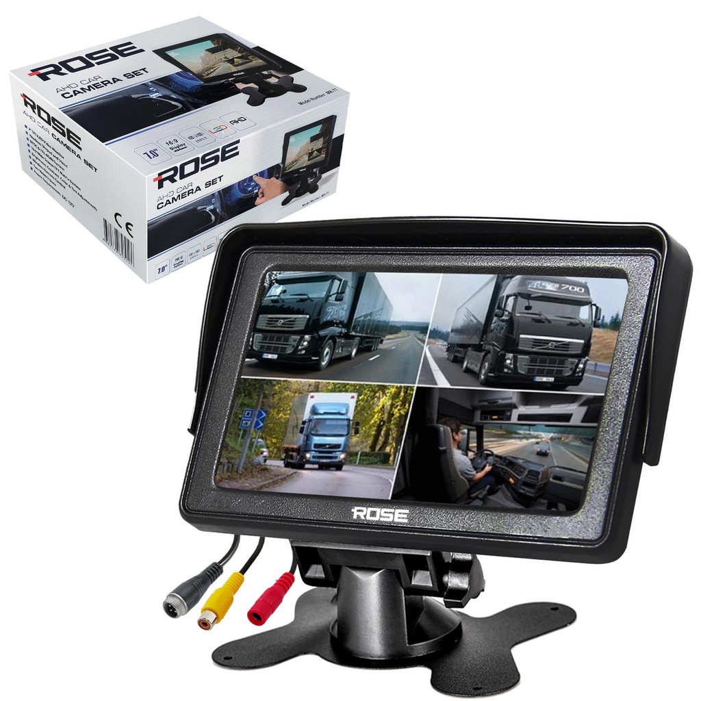 7'' Monitör Çift Ekran AV Giriş 12v Rose MR-77  R9
