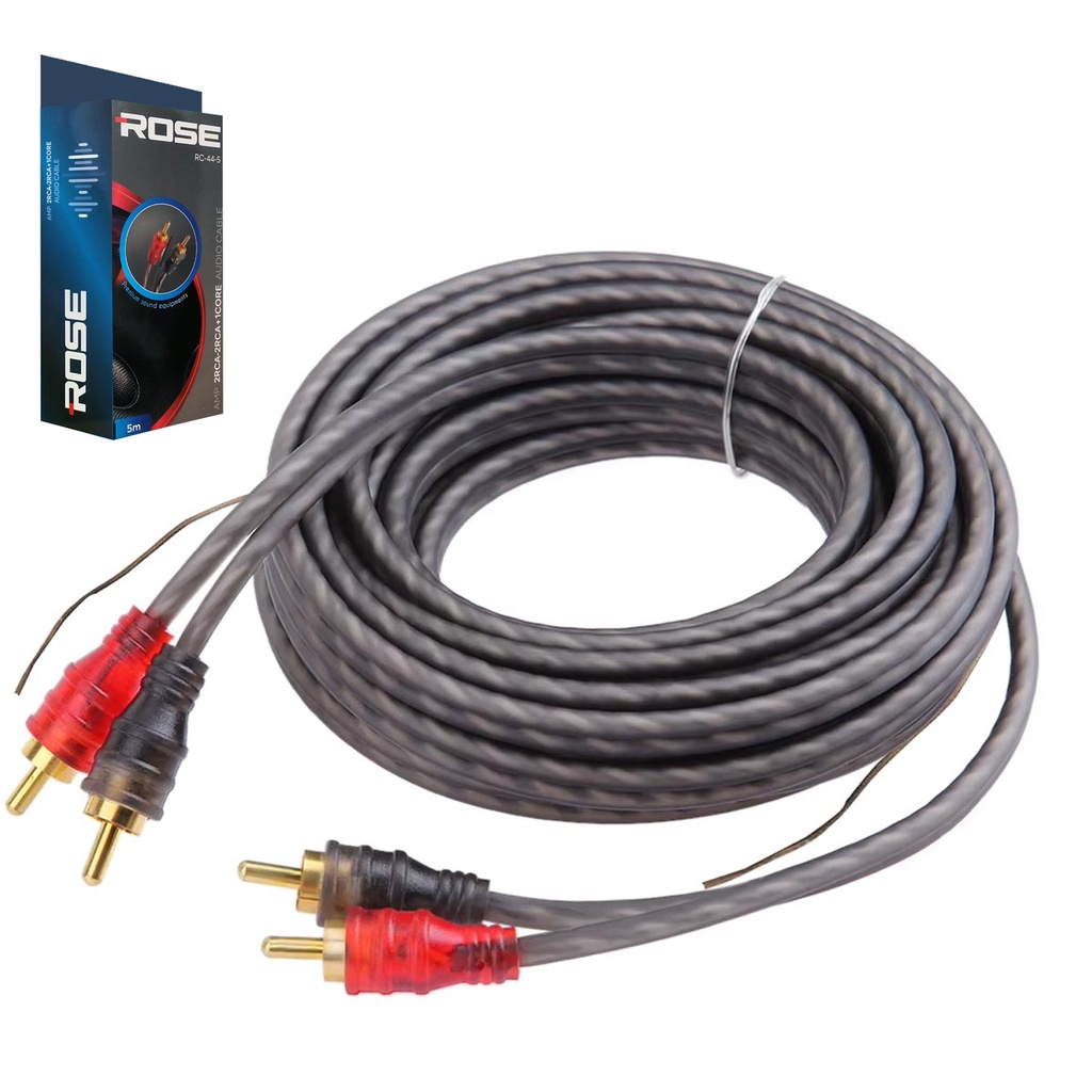Oto Anfi Kablo 2rca 2Rrca Anfi Tetikli 5mt Rose RC-44-5 R25