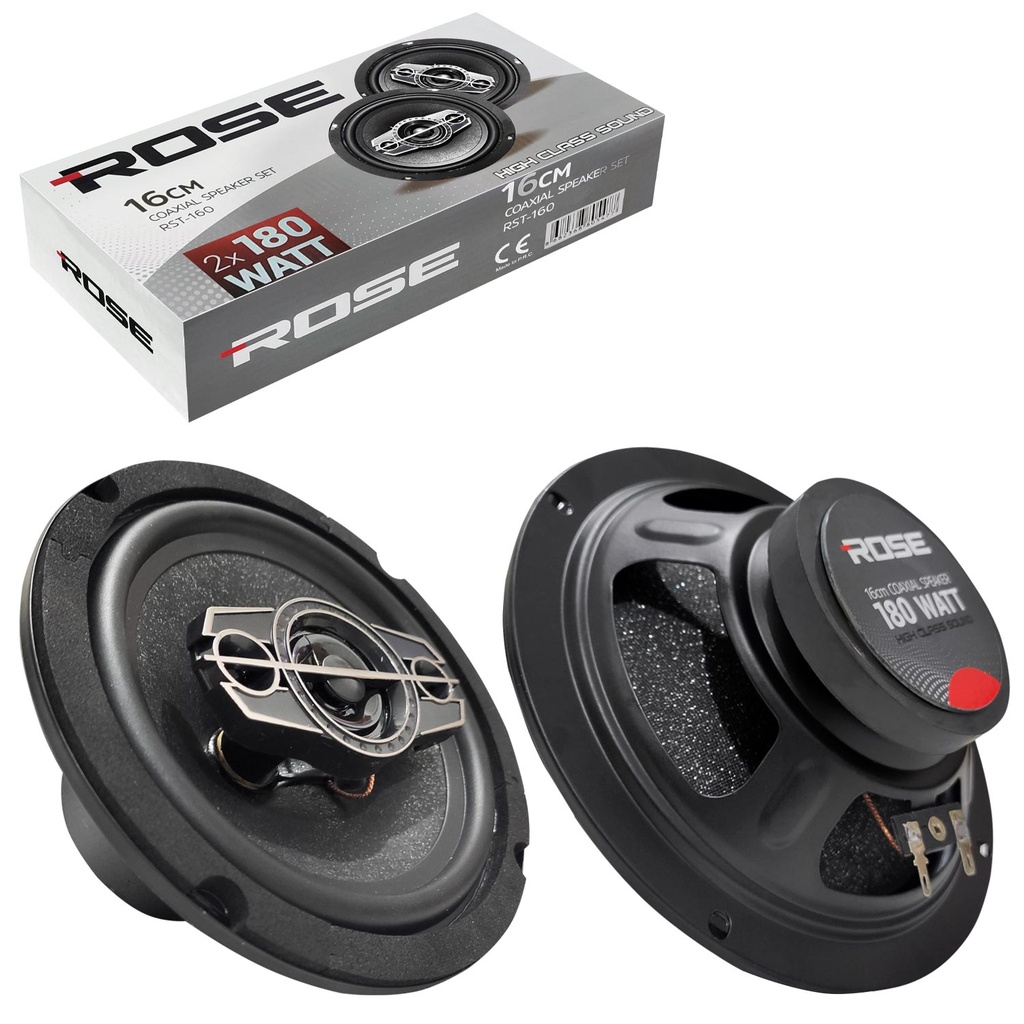 Oto Hoparlör 16cm 2x180w Tweeterli 2 Adet Rose RS-160  R9