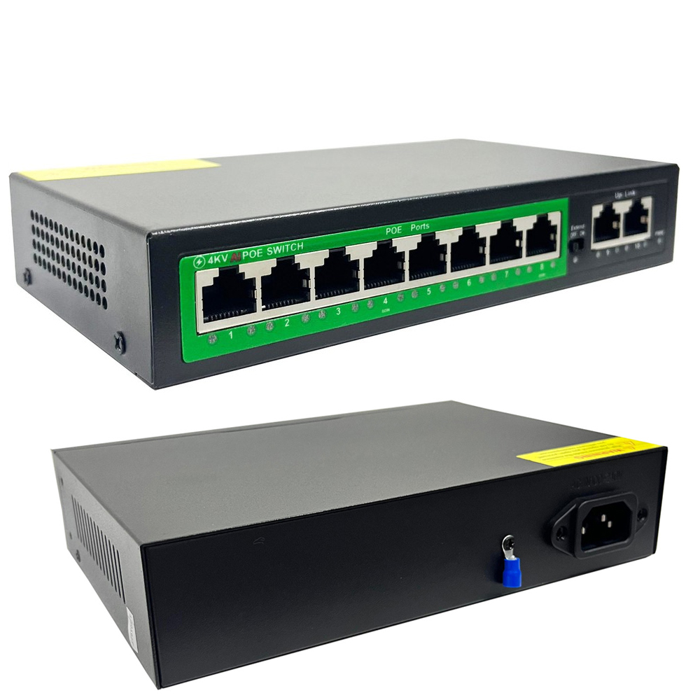 8+2 Poe Switch 10/100 HUB Rose PR-820  R33