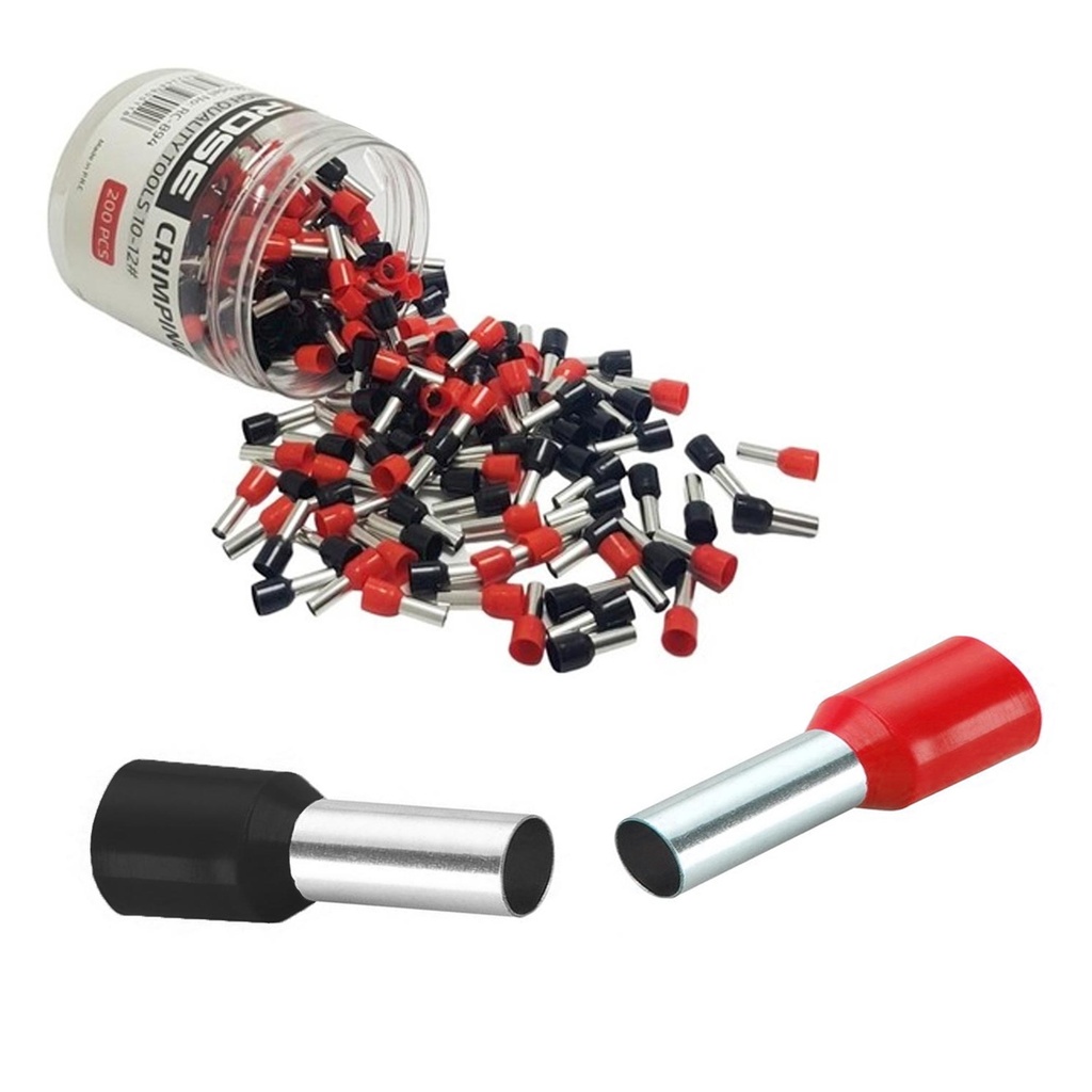 Kablo İzoleli Sıkmalı 10-12 Kablo Yüksük 200 Adet Rose RC-894  