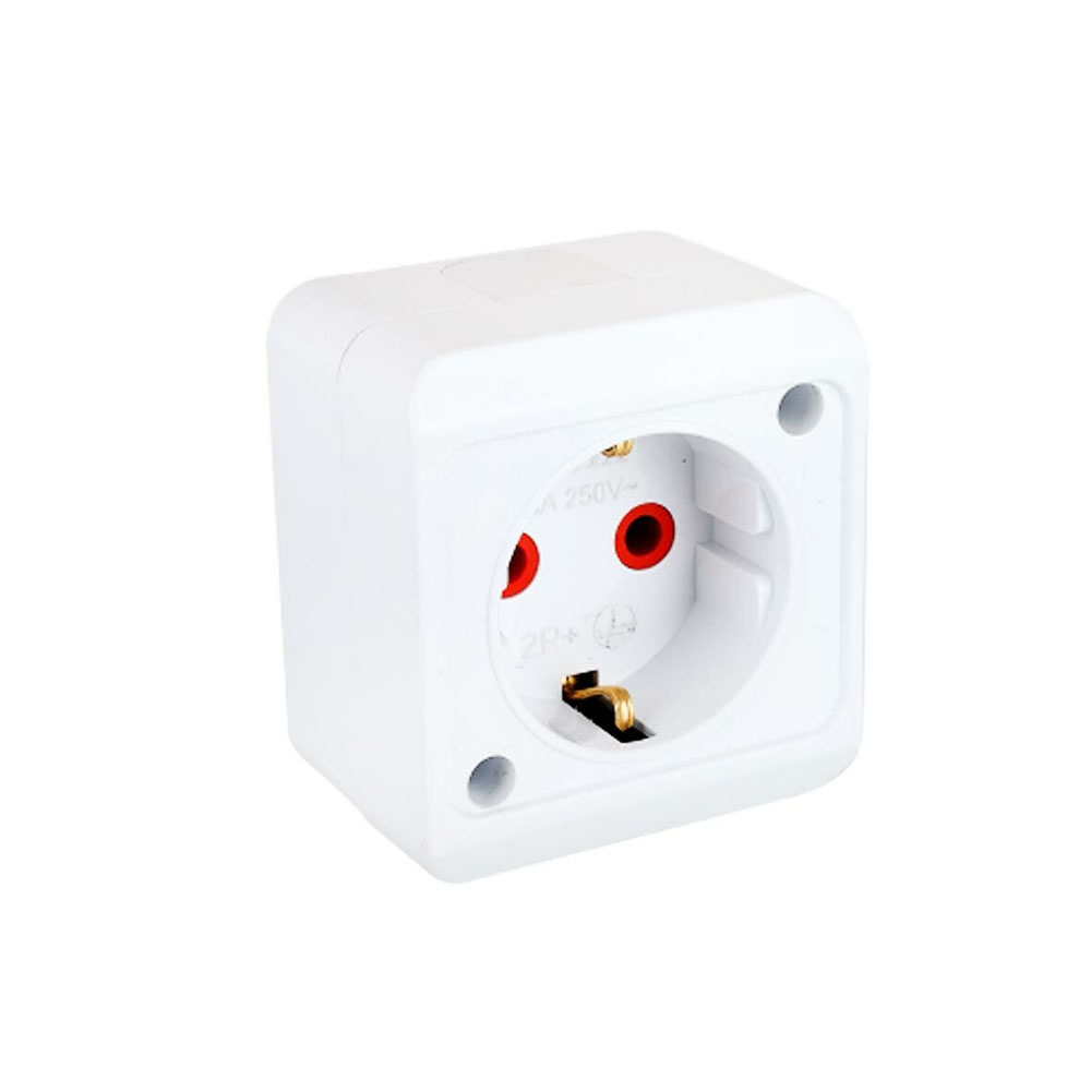 Sıva Üstü Topraklı Priz Yakut Fetih 850-00-06