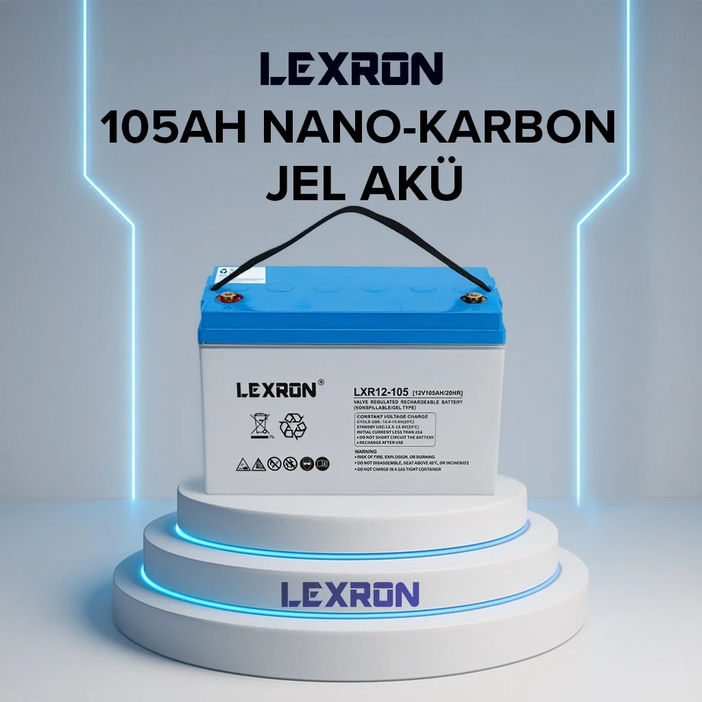 Jel Akü 12v 105a 330x172x219mm Lexron (Kargo Alıcı Öder)