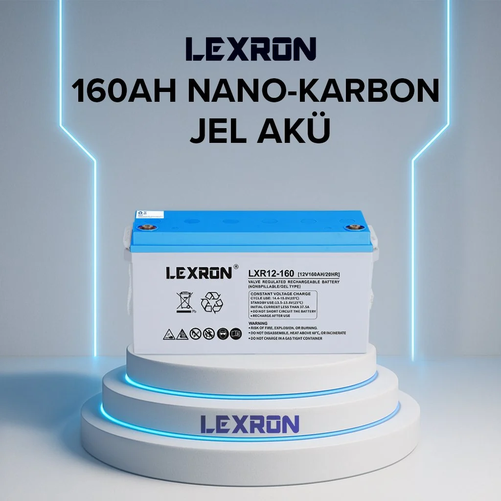 Jel Akü 12v 160a 484x170x241mm Lexron (Kargo Alıcı Öder)