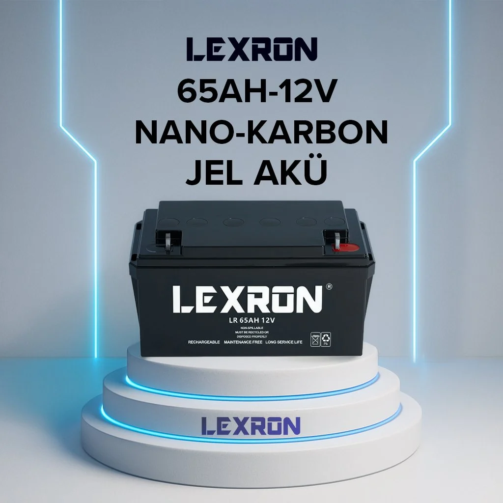 Jel Akü 12v 65a 348x167x178mm Lexron (Kargo Alıcı Öder)