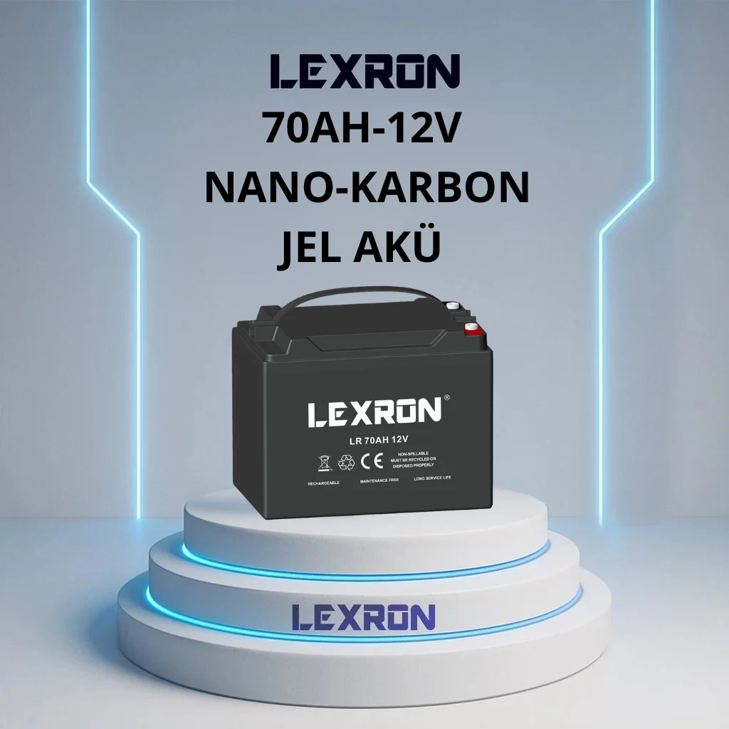 Jel Akü 12v 70a 225x149x175mm Lexron (Kargo Alıcı Öder)