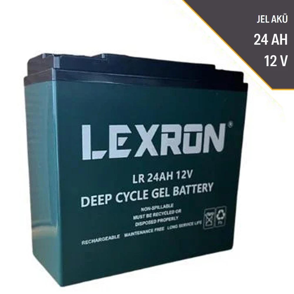 Jel Akü 12v 24a 181x77x170mm Lexron (Kargo Alıcı Öder)