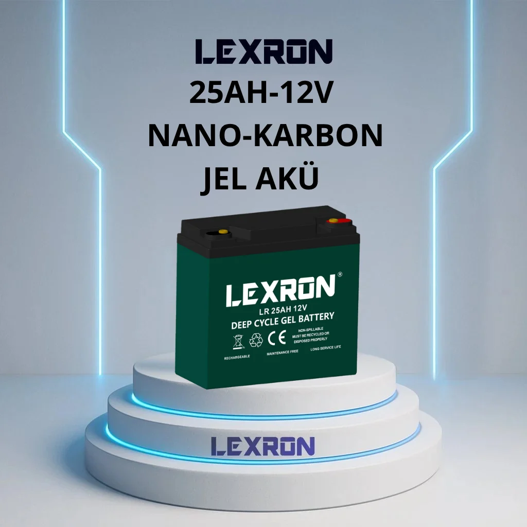 Jel Akü 12v 25a 181x77x171mm Lexron (Kargo Alıcı Öder)