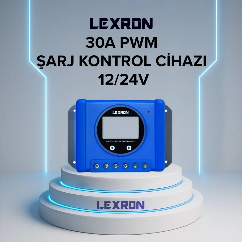 Solar Şarj Kontrol Cihazı 30a pwm Lexron (Kargo Alıcı Öder)