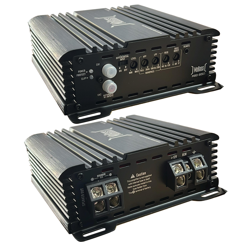 Oto Anfi Mono RMS 840w Bass Kontrol Mobass MBD-800.1  R2