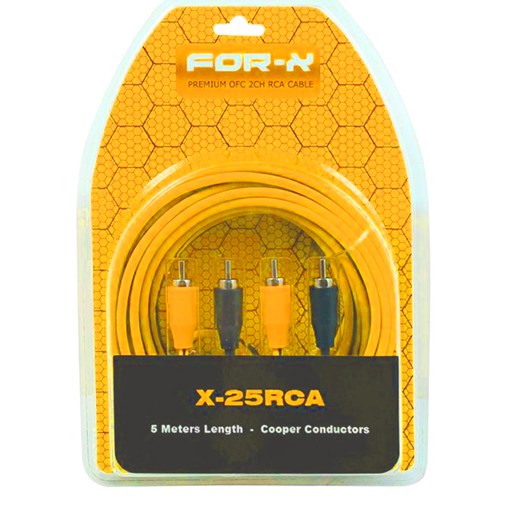 Anfi Kablosu 2rca 2rca OFC Bakır 5mt For-X X-25 RCA