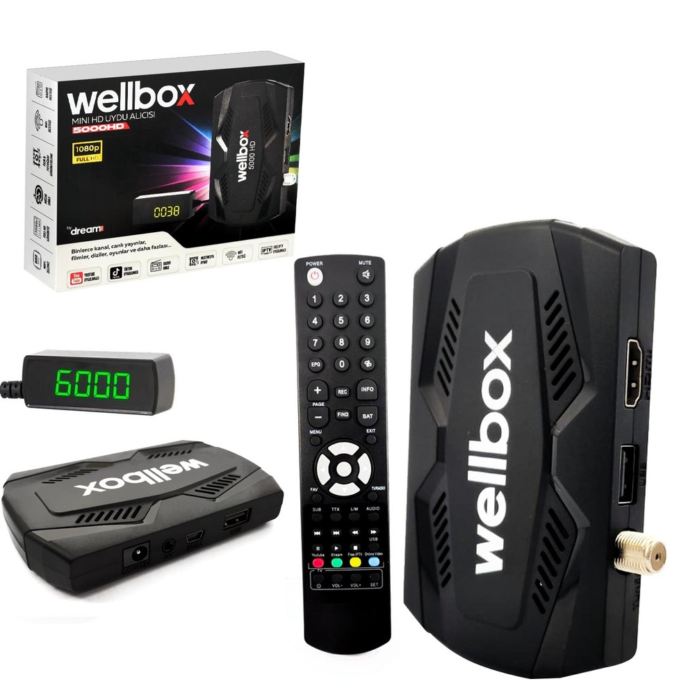 Uydu Alıcı Mini Hd Wifi Destekli Wellbox Dreamstar 5000-HD  
