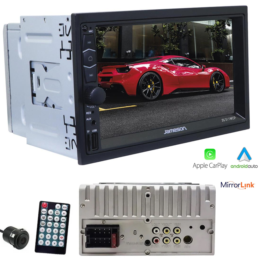 7'' Double Teyp 4x55w Carplay Mirorlink Bt Usb Kameralı Jameson JS-311WCP  