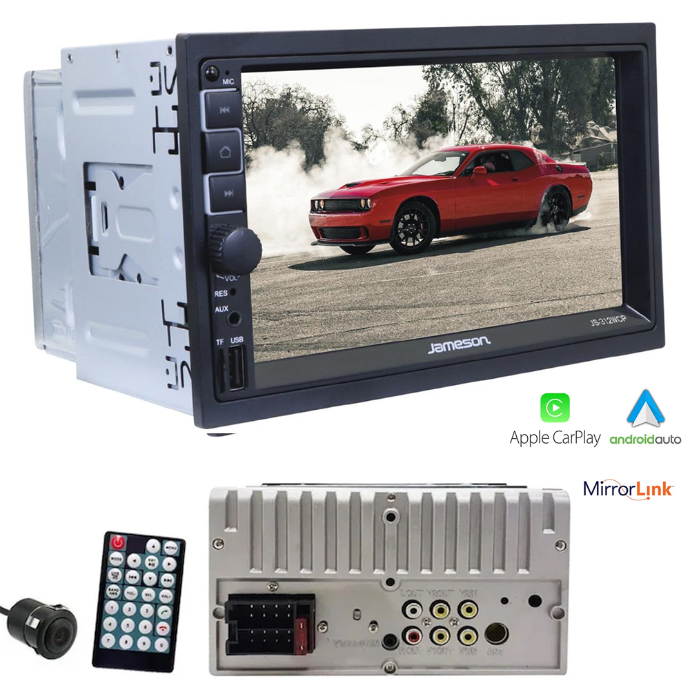 7'' Double Teyp 4x55w Carplay Mirorlink Bt Usb Kameralı Jameson JS-312WCP  R2