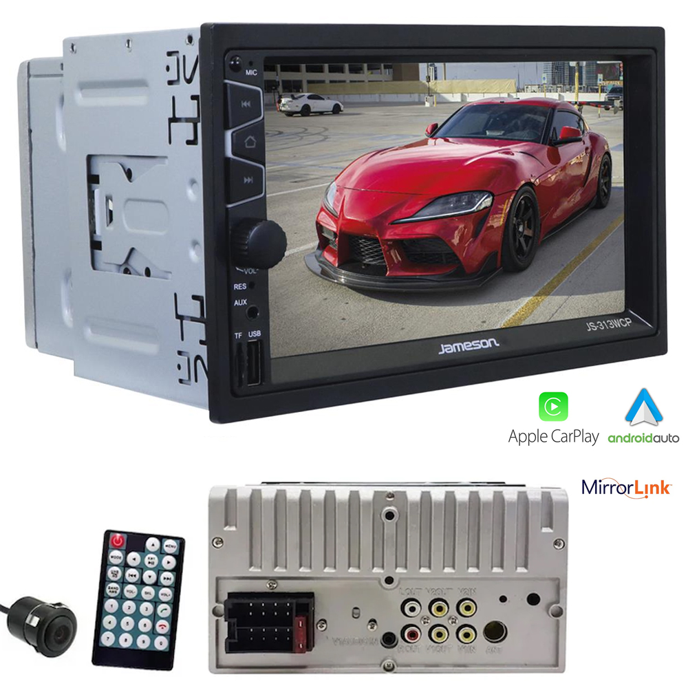 7'' Double Teyp 4x55w Carplay Mirorlink Bt Usb Kameralı Jameson JS-313WCP  